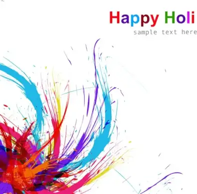 vector illustration happy holi for colorful indian festival celebration background