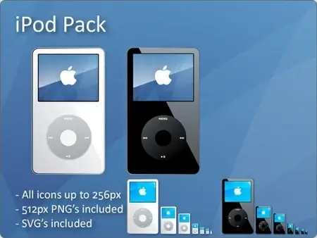 ipod advertisement realistic icons design