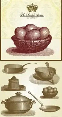 vector line drawing still life