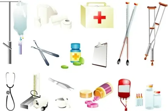 vector of medical supplies