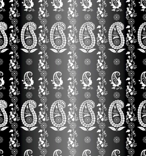 vector paisley pattern set
