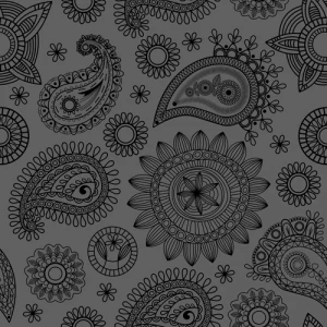 vector paisley pattern set