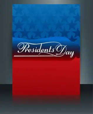 vector president day in united states of america brochure template design