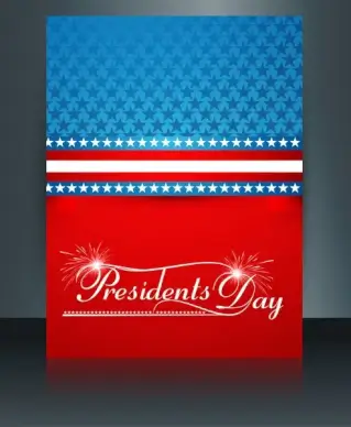 vector president day in united states of america brochure template design