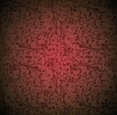 Vector Seamless Floral Background Pattern