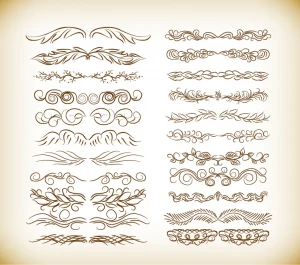 vector set of decorative design elements
