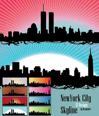 Vector - Skyline US New york city