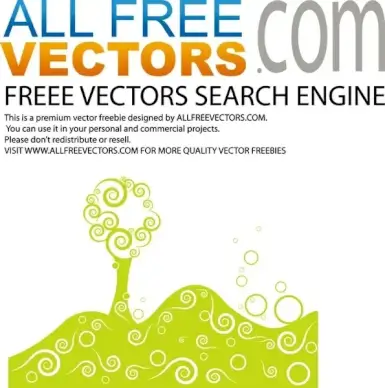 Vector stylized tree
