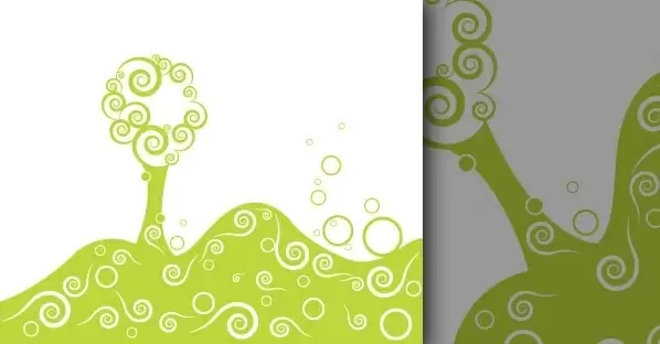 Vector stylized tree