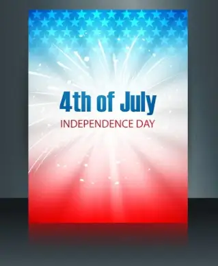 vector template brochure for united states of america in president day reflection design