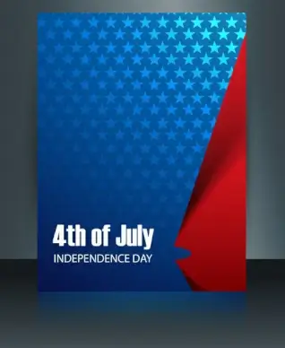 vector template brochure for united states of america in president day reflection design