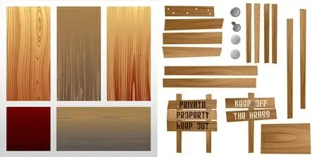 wooden signboard design elements colored accessories decoration