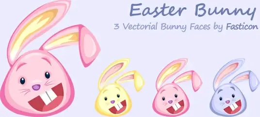 vectorial rabbit faces