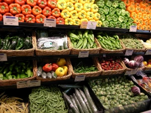 vegetables in whole foods market