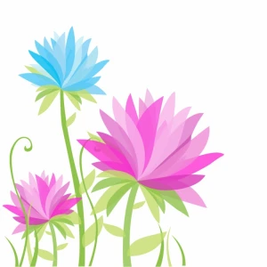 Vibrant Abstract Flowers