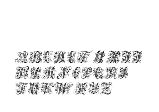 Victorian Initials One