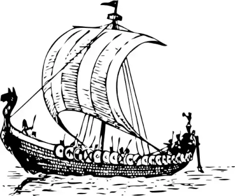 Viking Ship clip art