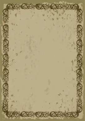 vintage brown border design seamless repeating style