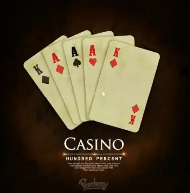 vintage casino cover playing card