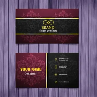 vintage design business card template