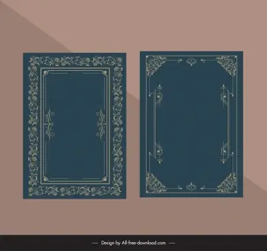 vintage frame design elements elegant symmetry