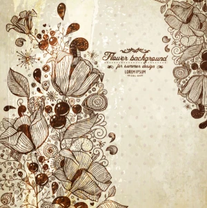 vintage lace background vector