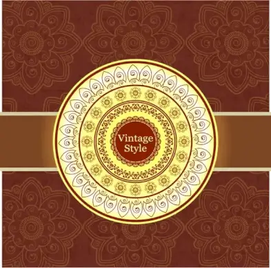 vintage ornament circle