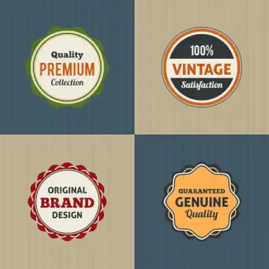vintage round badge design