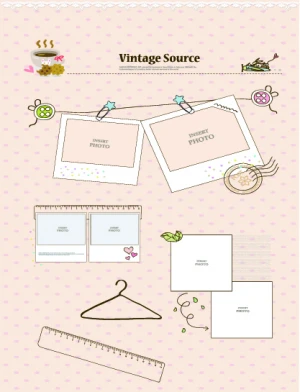 vintage source elements vector