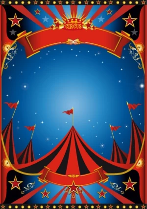 vintage style circus poster design vector