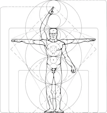 Vitruvian Man clip art