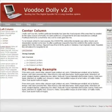 Voodoo Dolly v2.0 Template