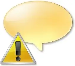 Warning bubble