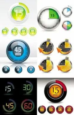 watch and instrument vector