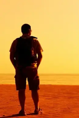 watching sunset