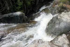 water going down at adirondack mountains new york