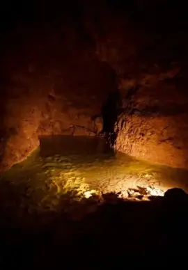water in the cave