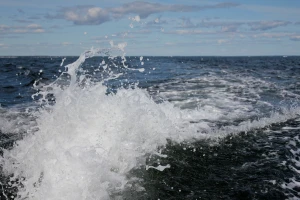 water ocean splash clouds