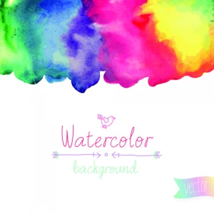watercolor elements vector background