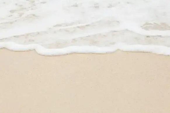 wave foam on the beach