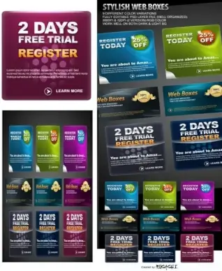 web20 web elements psd