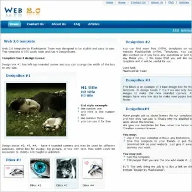Web 2.0 Template