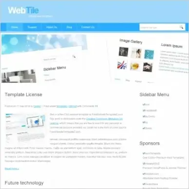 Web Tile Template