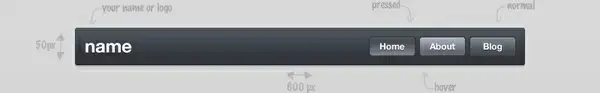 Website Header Bar