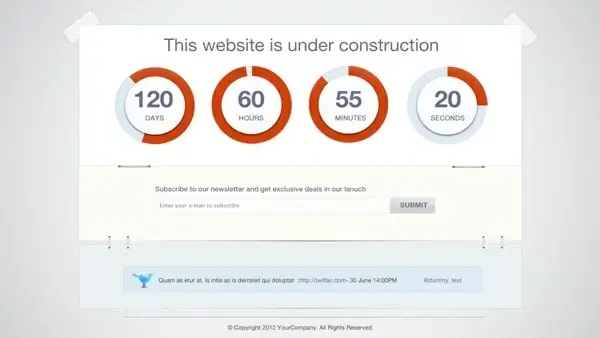 Website Launch Countdown Timer