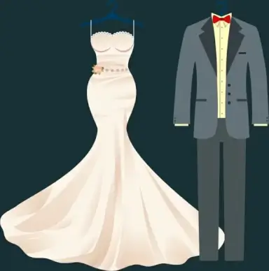 wedding clothes design luxury formal style