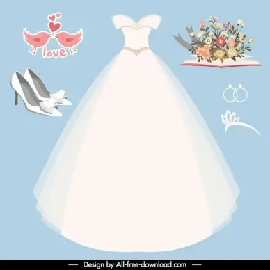  wedding costume design elements elegant objects