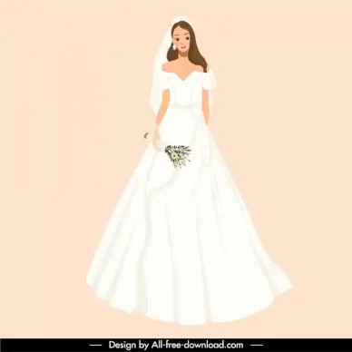  wedding dress design elements cute cartoon characters