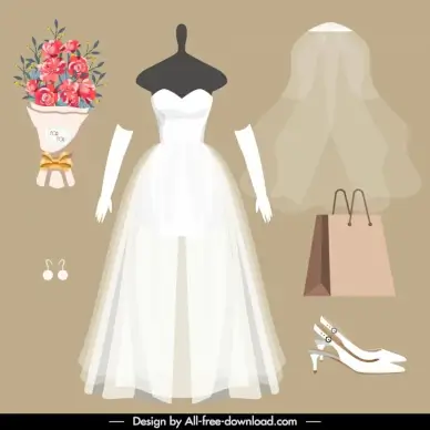  wedding dress design elements elegant modern 