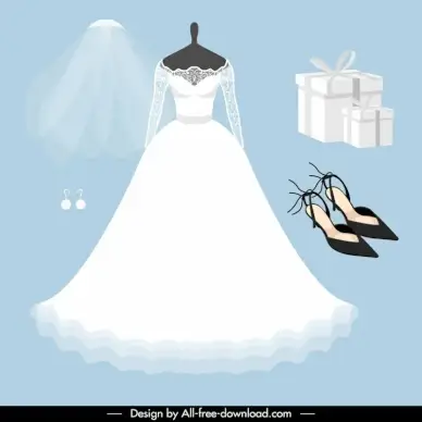 wedding dress design elements elegant modern bridal elements